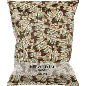 Milky Ways (5Lb) Individually Wrapped Fun Size Candy Bulk Perfect for Sharing and Snacking Chocolate Bonbon
