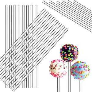 120 Pcs 4 Inch Clear Acrylic Rods 1/8 Inch Diameter Acrylic Dowel Rods Round Plastic Strip Cake Topper Sticks for DIY Crafts Party Decorations Gardening