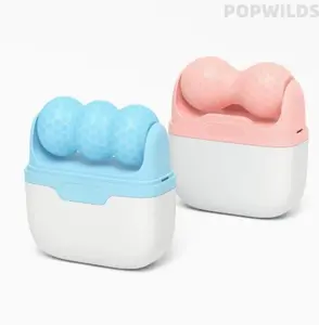 S30 double-head ice roller for facial rejuvenation, a portable home skincare tool. The frozen ice applicator soothes skin and lifts contours effectively. Compact and easy to use, ideal for daily facial care to keep your skin refreshed and radiant.