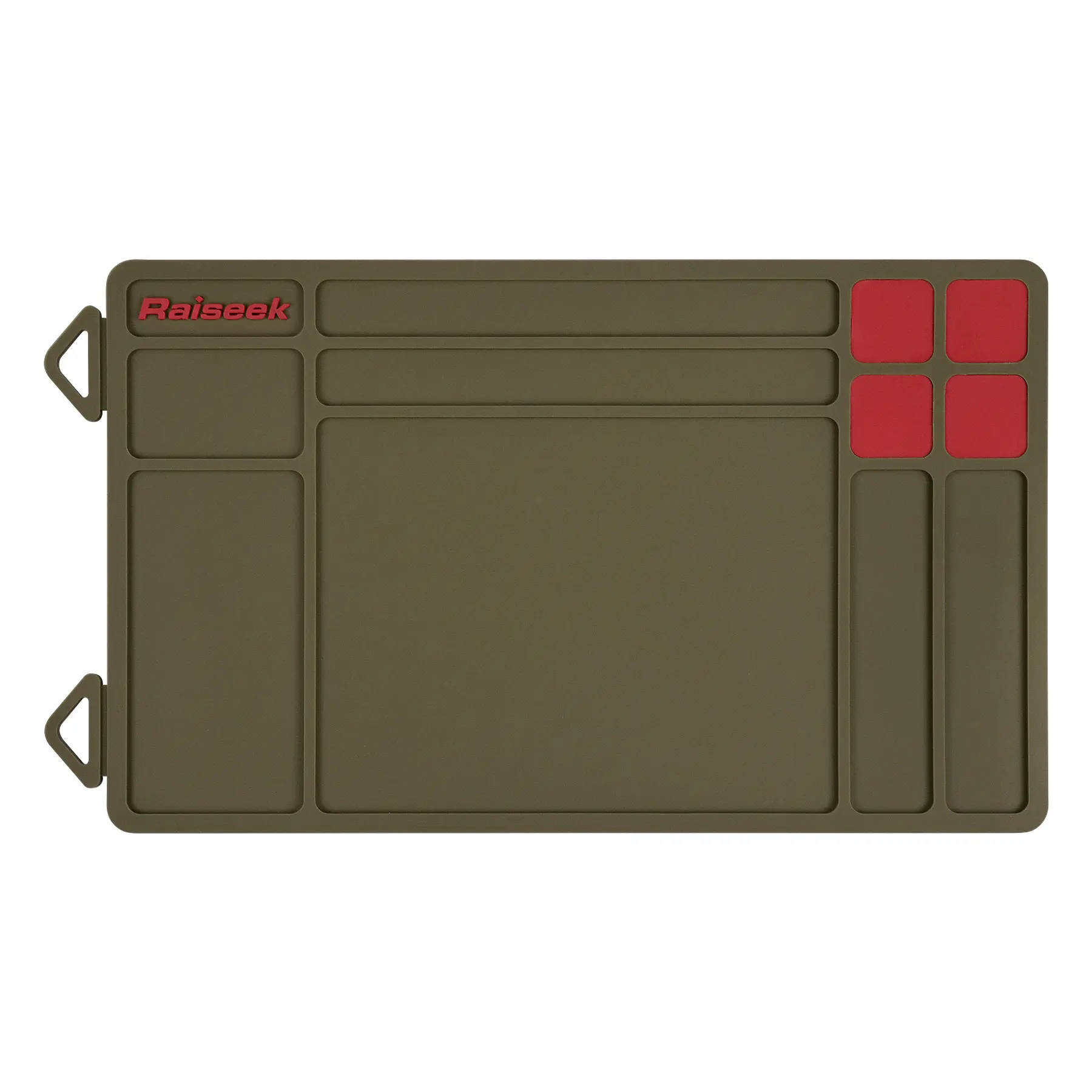 Cleaning Mat, Maintenance Mat, Anti-Slip Rubberized Repair Mat 15.9" x 9.8" Polymer Surface Hanging Holes