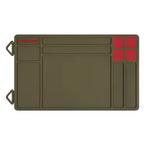 Cleaning Mat, Maintenance Mat, Anti-Slip Rubberized Repair Mat 15.9" x 9.8" Polymer Surface Hanging Holes