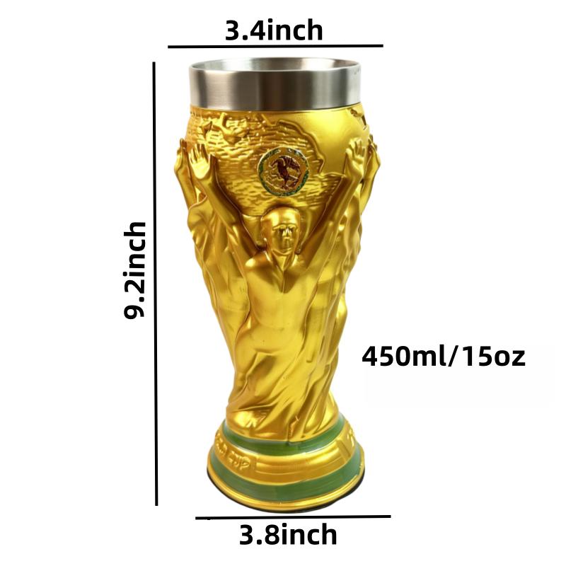 2026 Summer Soccer Trophy Cup | USA-Canada-Mexico Fan Collectible & Decor, Sturdy Trophy Shape