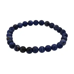 Sodalite Beaded Stretch Bracelet 55.00 ctw