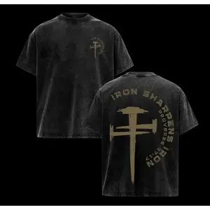 valentine shirts Iron Sharpens Iron Christian Gym Shirt - Proverbs 27:17