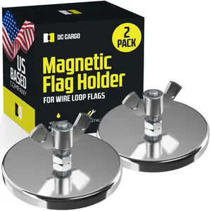 Magnet for Safety Flag with Wire Loop, 2-pack