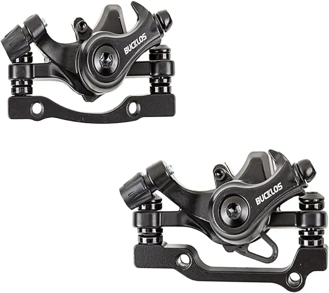 BUCKLOS Aluminum Alloy Mechanical MTB Disc Brake Caliper - Heat Dissipation Bicycle Part, All-Angle Flat Surface Clamp, Multi-Rotor Size Compatible, Brake MTB Bicycle Accessory, Bicycle Accessories