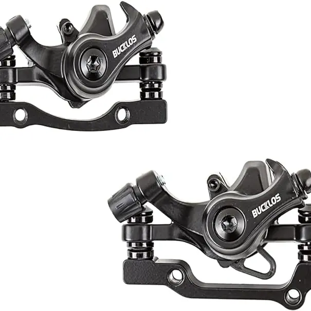 BUCKLOS Aluminum Alloy Mechanical MTB Disc Brake Caliper - Bike Parts with Heat Dissipation, All-Angle Flat Surface Clamp, Adjust Tightness, Warp-Resist Metal Accessory, Adapted Rotor Size Compatibility for 140mm Rotor