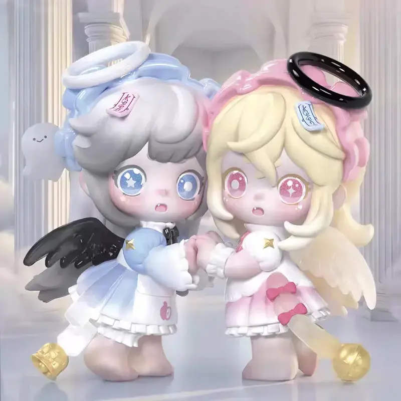 Keeno City Angels Series 5th Generation Surprise Blind Box Figure - Cute Collectibles Art Toy, Mystery Figurine, Trendy Desk Decoration, Perfect Gift for Designer Toy Lovers, Plastic
