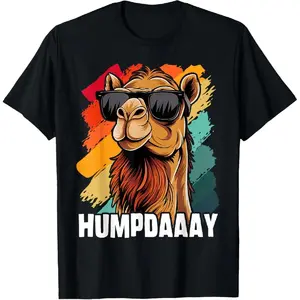 100% Cotton Camel Workweek Hump Day Retro Vintage T-Shirt