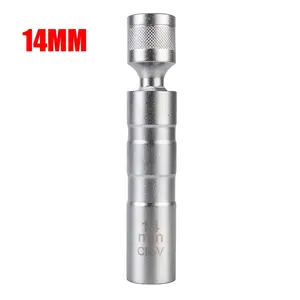 Thin Wall Spark Plug Socket With Magnetic 14mm 16mm 12 Angle Flexible Socket Wrench Universal Joint Car Repair Tool