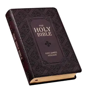 KJV Holy Bible, Giant Print Standard Size Faux Leather Red Letter Edition - Thumb Index & Ribbon Marker, King James Version, Dark Brown (KJV Standard GP Editions) Imitation Leather