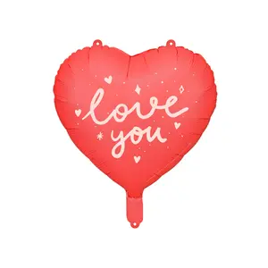 14" Love You Heart Mylar Balloon