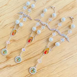 12pcs Recuerdos para Comunion, Bautizo y Confirmacion, mistrrios De vitgen De Guadalupe, Baptism Favor, First Communion