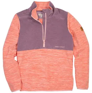 SALE Simply Southern Coral Long Sleeve Cordy Pullover Jacket