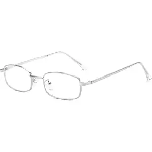 Trendy Vintage Blue Light Glasses for Women Metal Y2K Rectangle Gold Silver Eyewear Frame for Vision Correction Classic Style Modern Functionality Low Bridge Unisex Casual Rectangle glass sunglass sunglasses stylish design indestructible glasses