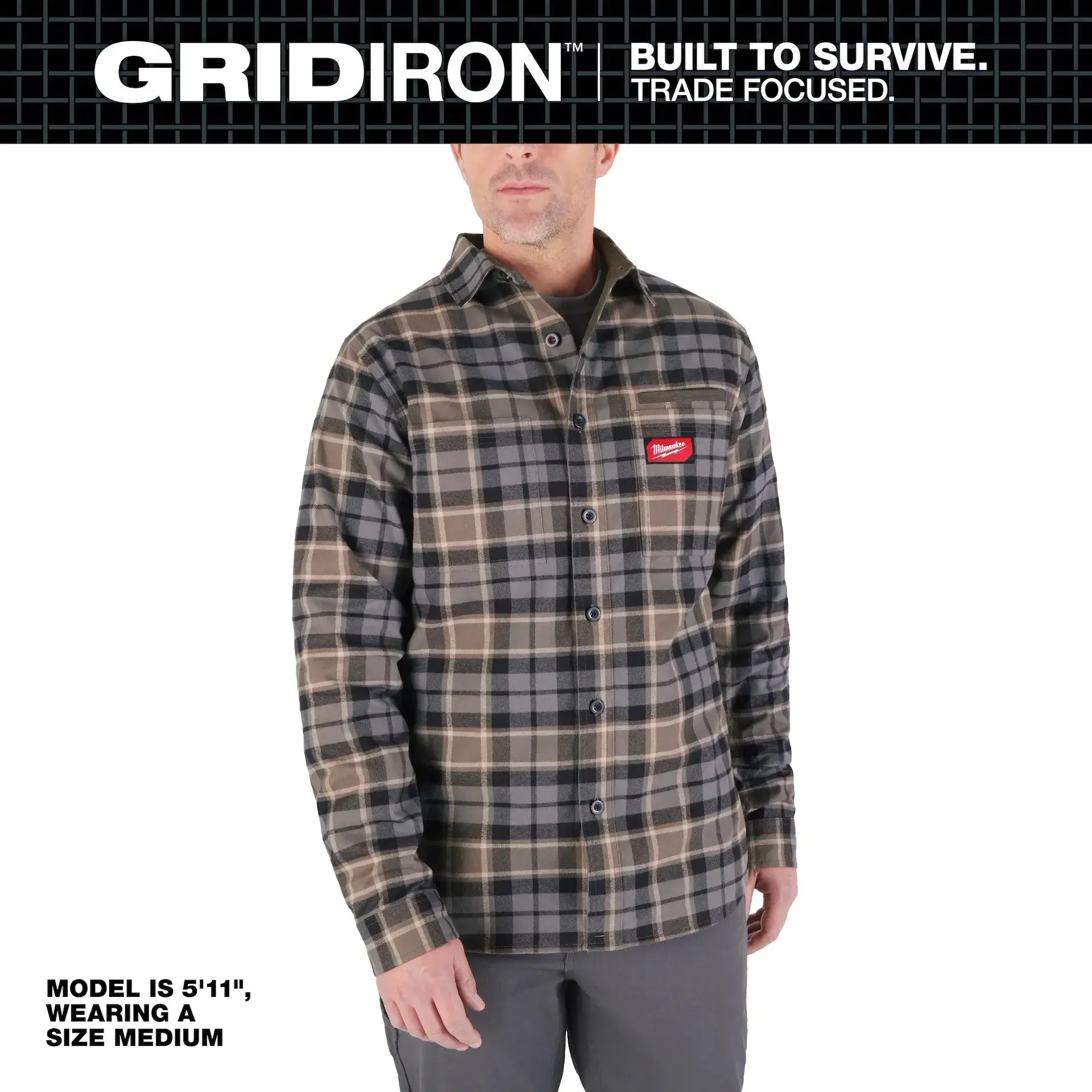 Milwaukee M551 GRIDIRON™ Flannel Shirt Milwaukee M551 GRIDIRON™ Flannel Shirt