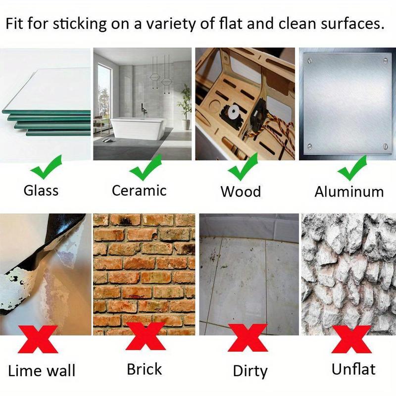 Double Sided Adhesive Back Velcro (10 Pairs), Self-adhesive Hook and Loop Strap, Hook Loop Tapes, Strong Fastening Buckle, Suitable for Indoor or Outdoor Use, Heavy Duty