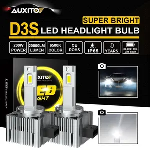 D3S D3R D3C AUXITO LED Headlight Bulb D3S D3R D3C High/Low Beam HID Xenon Conversion Kit Canbus