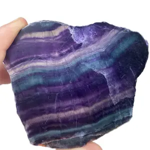 CRYSTALS 444 U - Rainbow Fluorite Slabs & Towers
