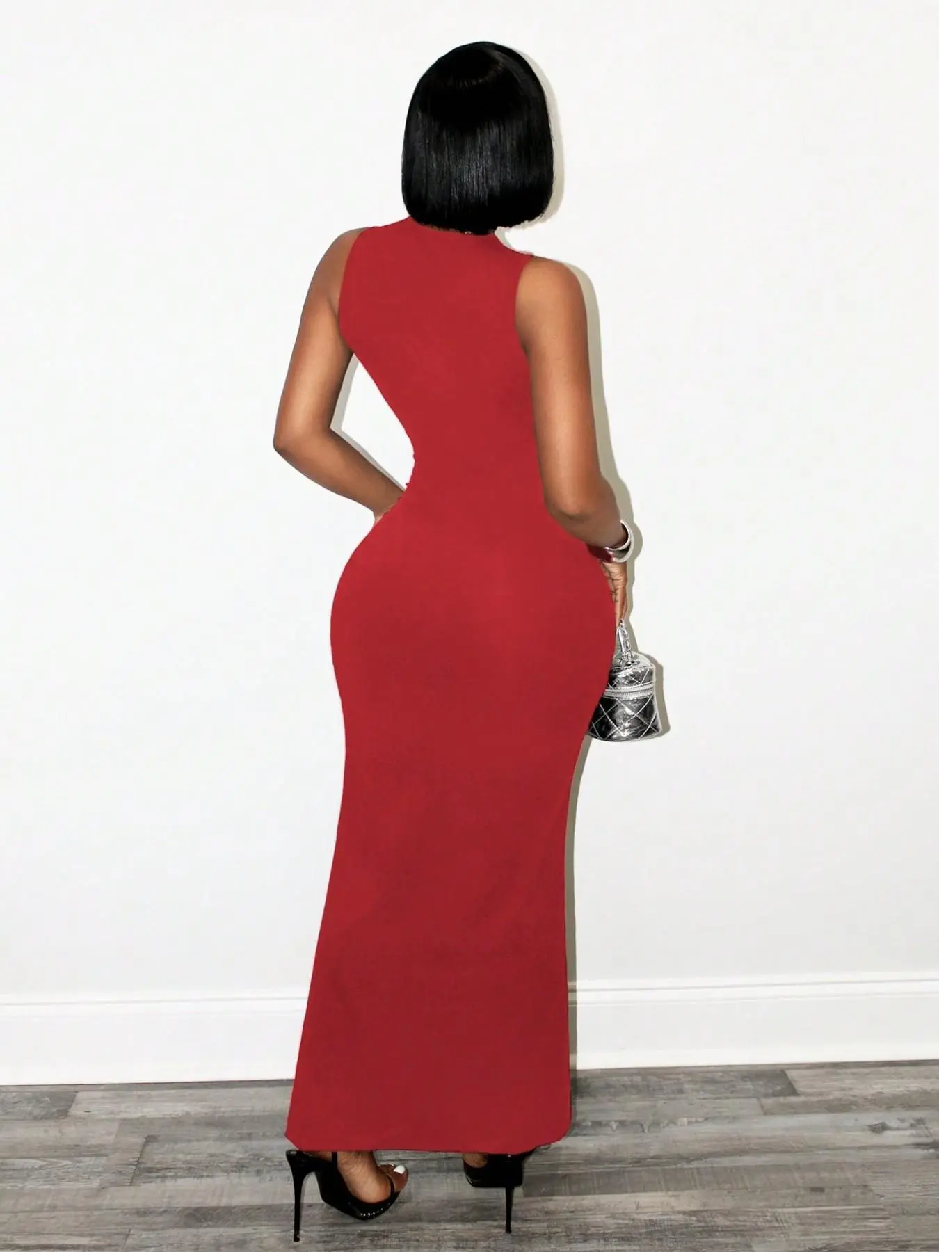 Women's Solid-Color Sleeveless Dress With A Cisscross Tie Design, Slim-Fit Long  Bodycon Silhouette with A Slit; Suitable for Parties, Beach Outings, and  Dates; Elegant Evening Wear for Summer. - TikTok Shop