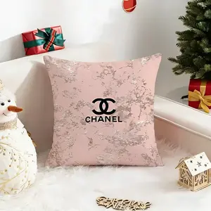 Cute C-Chanels-L Throw Cushion, Soft Plush Fabric with Double-Sided Printing, Pillow for Home & Travel
