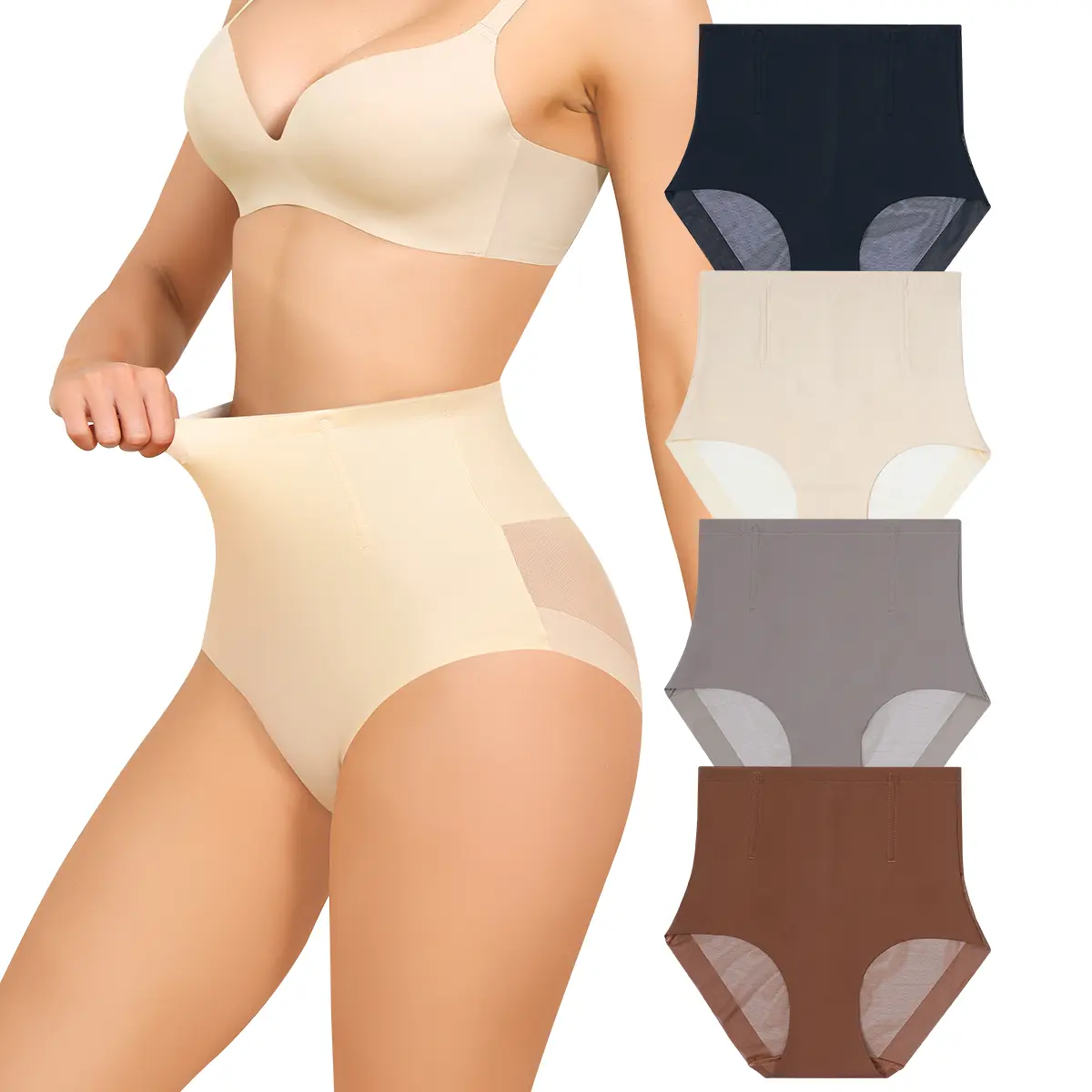 LEVAO Women's High Waisted Tummy Control Shapewear Panties, Seamless Body Shaper Underwear, S-3XL LEVAO Women's High Waisted Tummy Control Shapewear Panties, Seamless Body Shaper Underwear, S-3XL