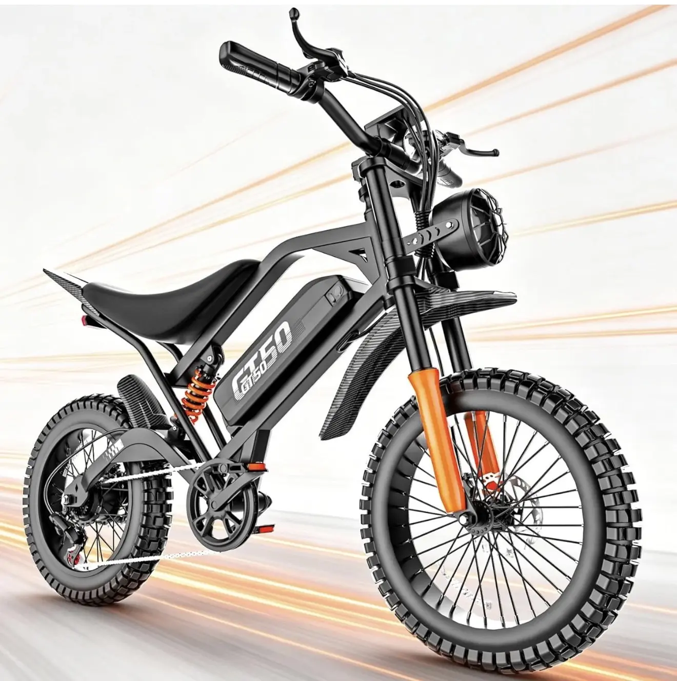 5500W Electric Dirt Bike 48V/30AH 40MPH Hydraulic Brakes Off-Road E Motorcycle