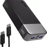 Nobis Multifunctional Power Bank - 20000mAh 45W Fast Charging PD Battery Power Supply, USB-C Output Powerbank, Mobile Accessory for Smartphone (iPhone 15/14/13 Series), MacBook, Black Tools and Gadgets for Students