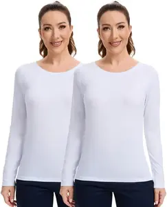 Kitmaz 2 Pack Underscrub Long Sleeve Women’s Tops – Soft Breathable Slim Fit