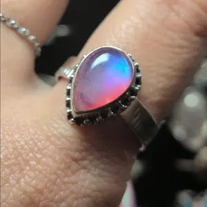 Size 9 925 Sterling Silver Rings Love Intention enhancer ring
