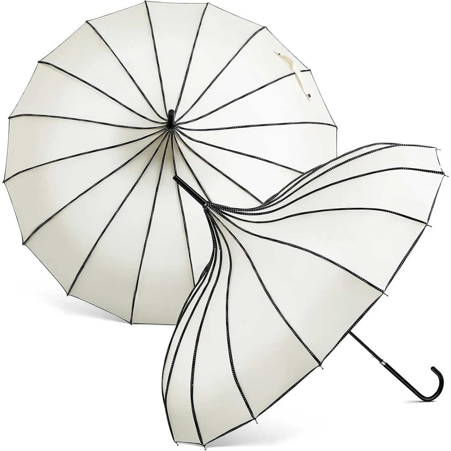 2 count Parasol Umbrella Pagoda Umbrella Large Retro Gothic style for UV Protection