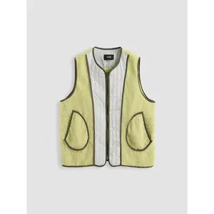 Cider [size 4-10] Fleece Patchwork Zip Puffer Vest