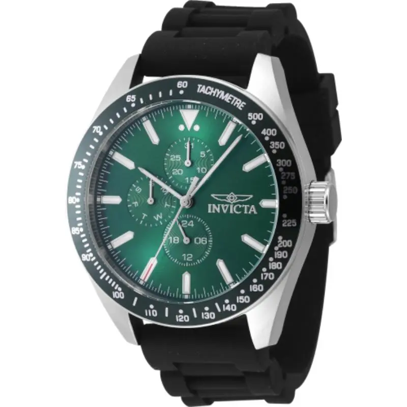 Invicta Men's 47591 Aviator Quartz Chronograph Green Dial Watch
