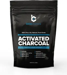 (1LB) Organic Coconut Activated Charcoal Powder - Food Grade, Kosher - Teeth Whitening, Facial Scrub, Soap Making (1 Ounce to 5 pounds (1 Pound)