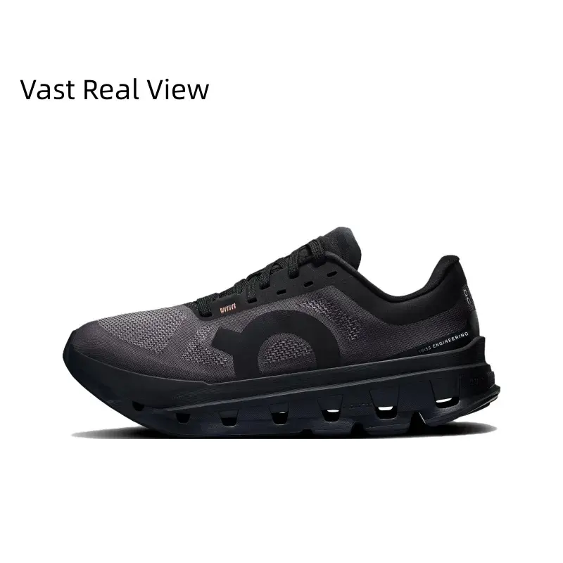 Speed Training Running Shoes, Triple Black Colorway, Dual-Layer Midsole Structure and  Cushioning Technology