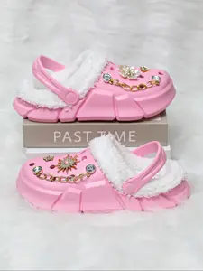 Autumn Winter New Clogs, Slip-On Design, Easy Wear & Remove, Fleece Lined, Indoor Outdoor Use, Casual Style Shoes, Stylish Punk Clogs