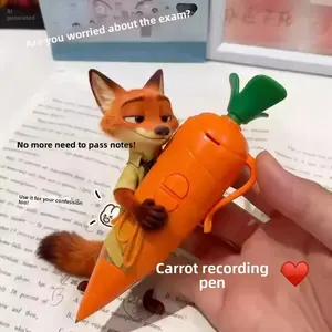 Zootopia 2 Judy Hopps Voice Recorder Anime Creativity Ballpoint Pen for Boy Girl School Stationery with Sound Recording Function