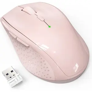 , 2.4G USB   with 6-Level Adjustable 4800 DPI, 30 Months ,  Grips, 6 Buttons Portable for PC, Chromebook,  -