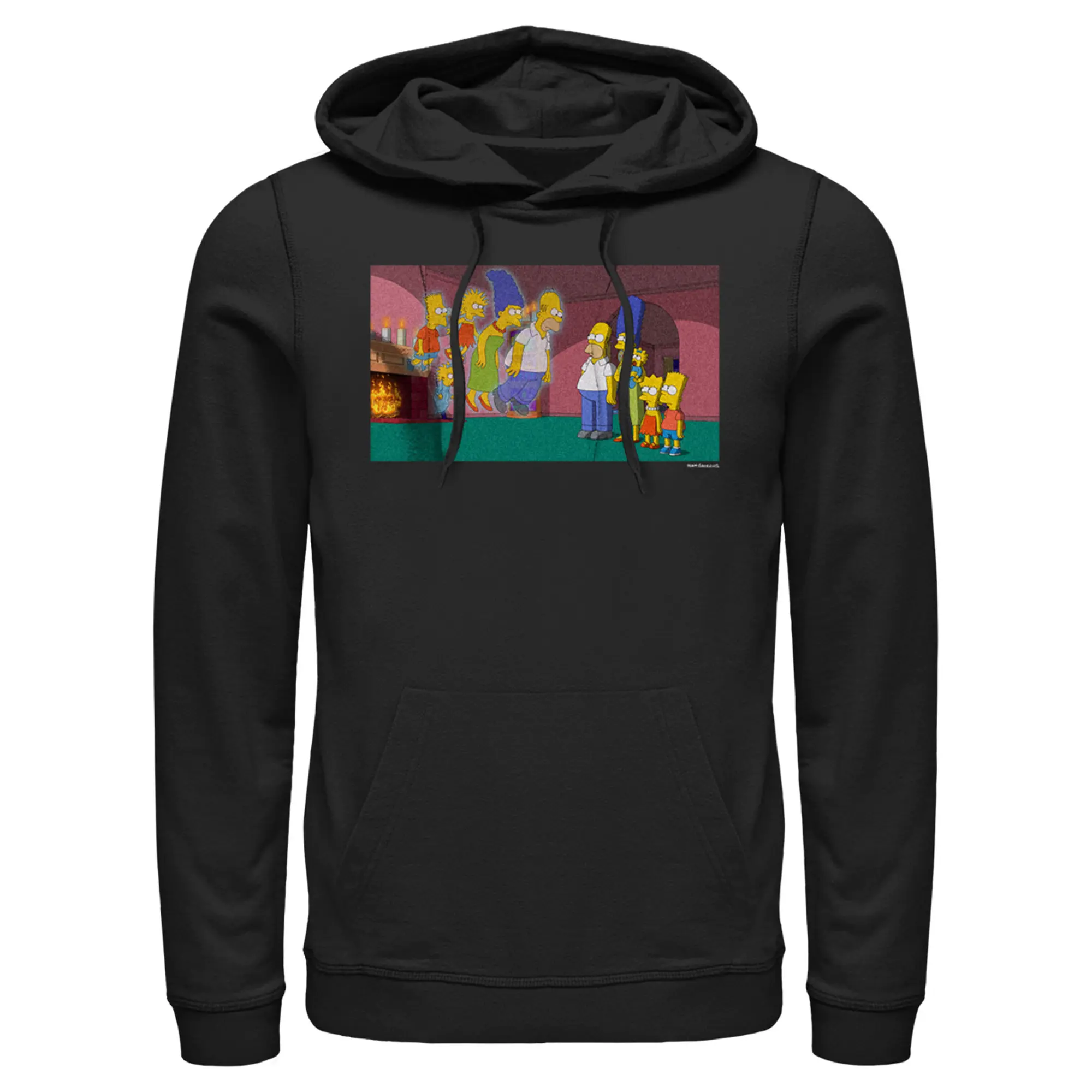 Men's The Simpsons Treehouse of Horror Doppelgangers Scene Pull Over Hoodie
