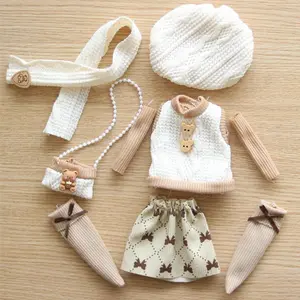Only Sale Clothes 30cm Bjd Doll 1/6 Scale Winter Dress And Cute Hat Peripheral Products Hot Sale Girl Birthday Gift