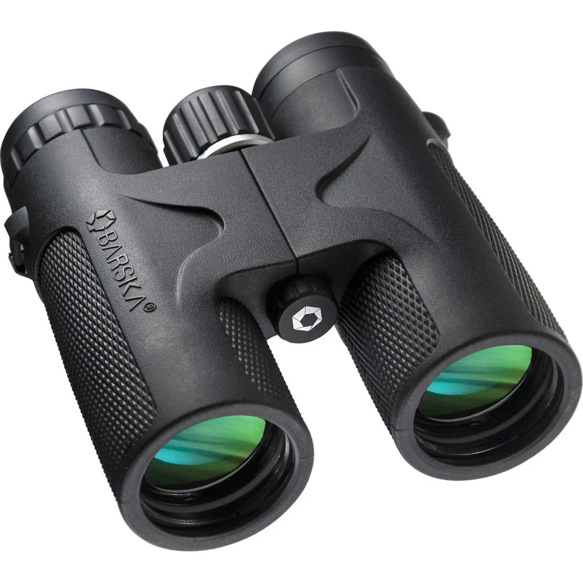 Barska 10x42 Blackhawk Series Waterproof Roof Prism Binocular with 6.6 Degree Angle of View, Black