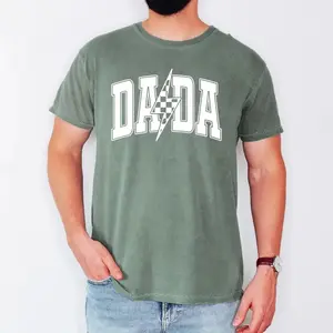 Comfort Colors Checkered Dada T-Shirt, Father's Day Gift, Dada Shirt, Gift For Dad, Dada Gift, Retro Dada Shirt, Father's Day Shirt