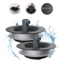 2 Pack-Matte Black-SUS304-with 1 Strainer