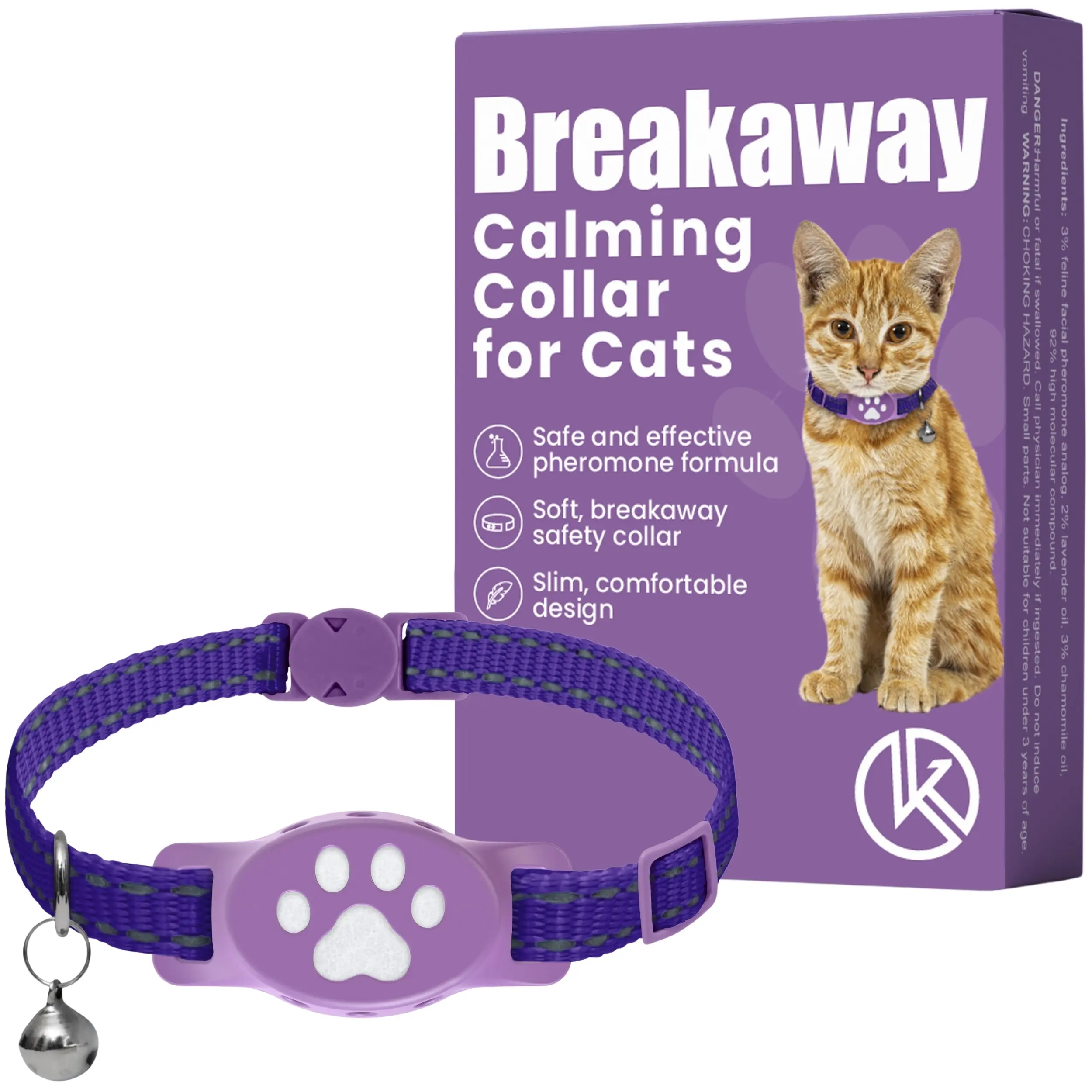 Breakaway Calming Collar Plus for Cats - Advanced Calming Formula