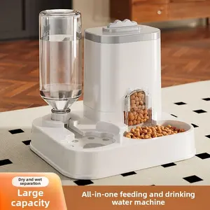 2-In-1 Automatic Pets Feeder, Large Capacity, Ideal for Dogs & Cats, Essential Pets Supplies, Easily Cleanable Design