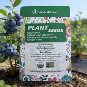 Blueberry Seeds – Home Orchard Seeds Suitable for Indoor and Outdoor Planting; Cold- and Heat-Tolerant, Ideal for Balconies or Gardens.