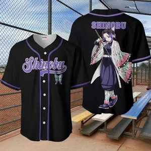 Shinobu Baseball Jersey Shirt,Shinobu merch, anime lover, Shinobu merrch