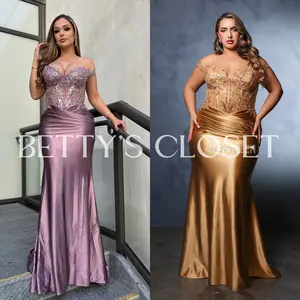 Serenity Off Shoulder Zipper Glam Gown