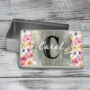 Custom Aluminum Tin | Photo Storage Box | Puzzle Tin | Vivid Bouquet