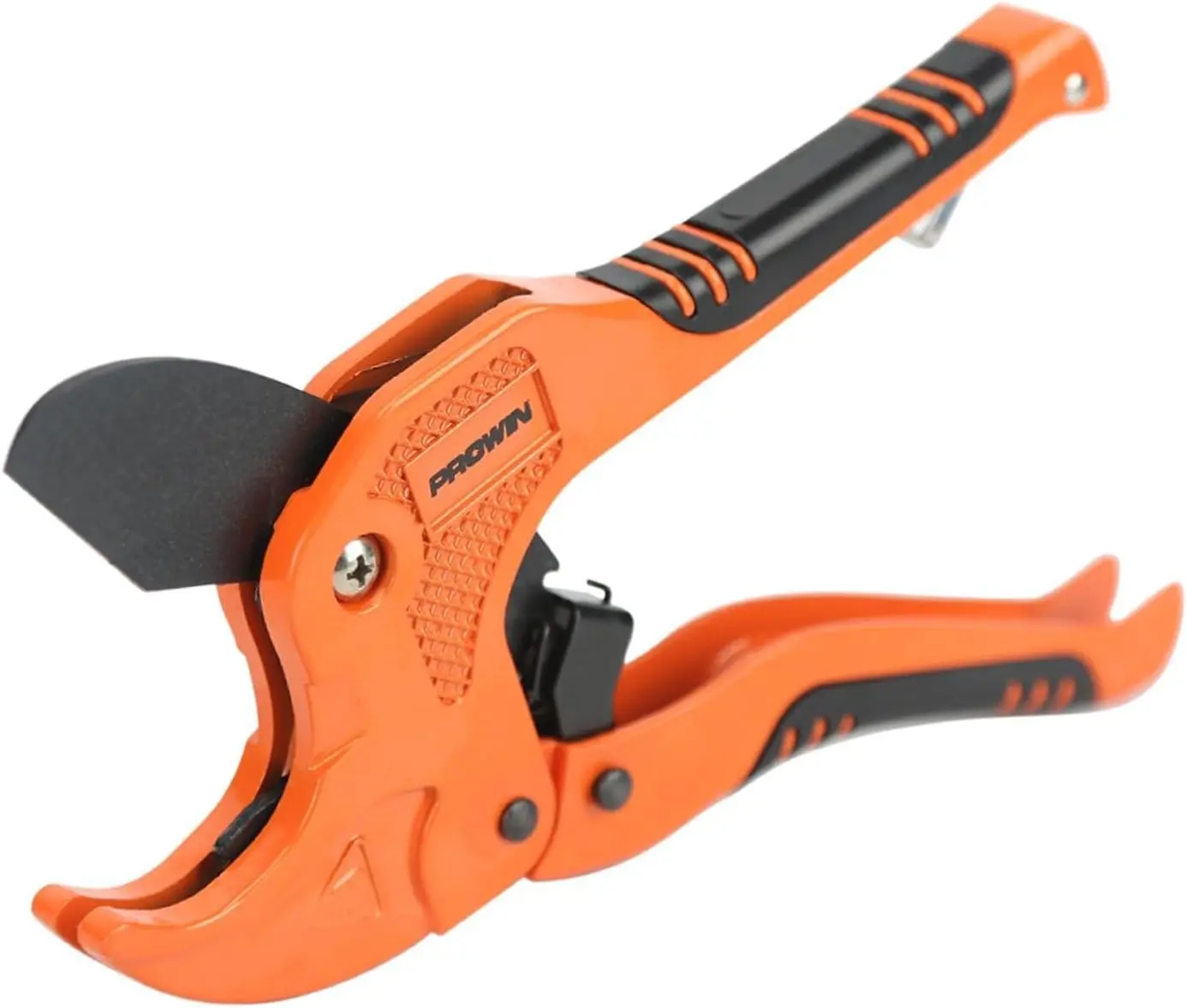 PROWIN PVC Pipe Cutter, PVC Cutter 1-5/8", Ratcheting PVC Cutter with Replacement Blade, Plastic Pipe Cutter, ABS Cutter for PVC